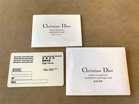 dior warranty